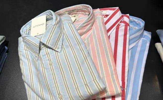 Gestreepte overhemden van GANT in blauw, roze en rood